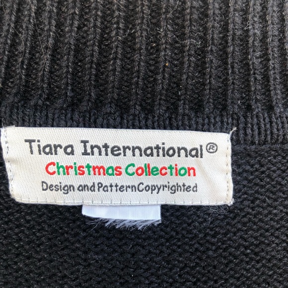 TIARA INTERNATIONAL Xmas Cardigan Cardinal Sweater - Picture 13 of 13